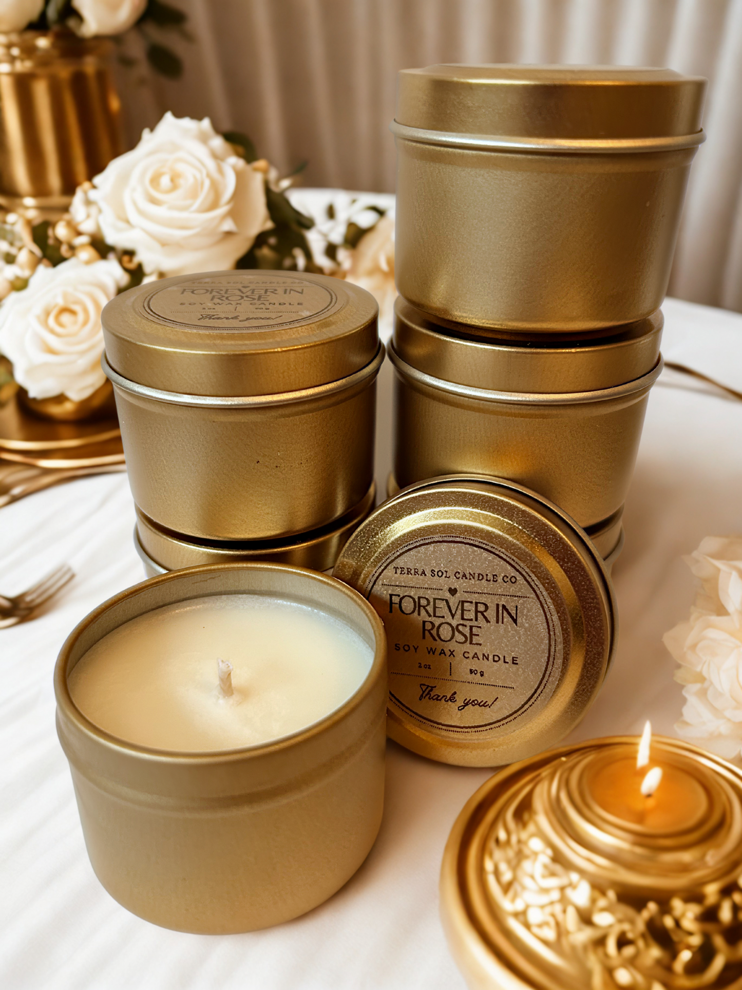 4 oz. Candle Tin - Customised Favors